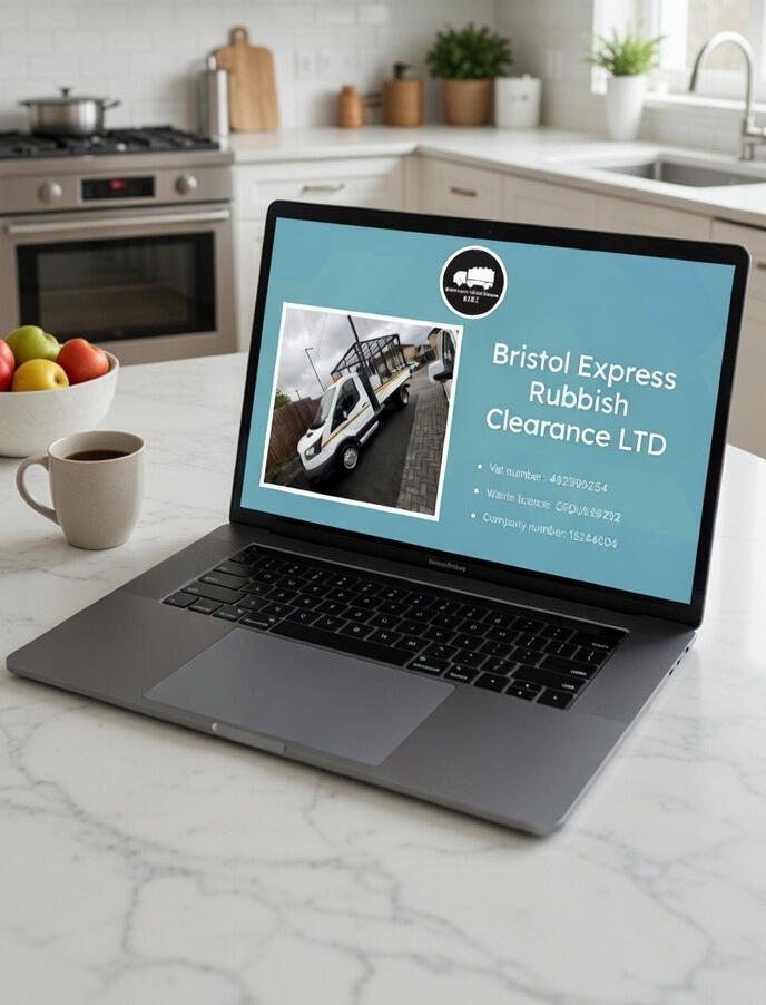 Example of a website we made for a client displayed on a laptop